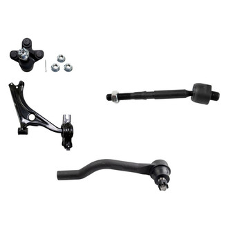 TRQ® - Front Passenger Side Lower Control Arm and Tie Rod End Kit