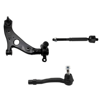 TRQ® - Front Passenger Side Lower Control Arm with Ball Joint and Tie Rod End Kit