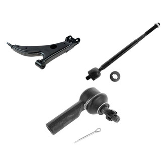 TRQ® - Front Passenger Side Lower Control Arm and Tie Rod End Kit