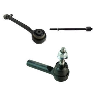 TRQ® - Front Passenger Side Lower Control Arm with Ball Joint and Tie Rod End Kit