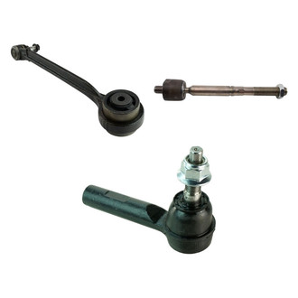 TRQ® - Front Passenger Side Lower Control Arm with Ball Joint and Tie Rod End Kit