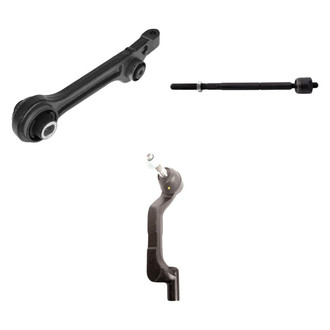 TRQ® - Front Passenger Side Lower Control Arm and Tie Rod End Kit