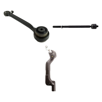 TRQ® - Front Passenger Side Lower Control Arm with Ball Joint and Tie Rod End Kit
