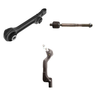 TRQ® - Front Passenger Side Lower Control Arm and Tie Rod End Kit