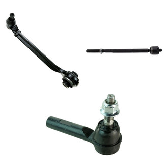 TRQ® - Front Passenger Side Lower Control Arm with Ball Joint and Tie Rod End Kit