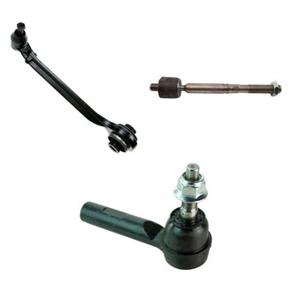 TRQ® - Front Passenger Side Lower Control Arm with Ball Joint and Tie Rod End Kit