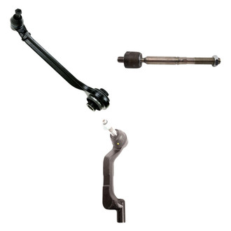 TRQ® - Front Passenger Side Lower Control Arm with Ball Joint and Tie Rod End Kit