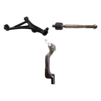 TRQ® - Front Passenger Side Lower Control Arm with Ball Joint and Tie Rod End Kit