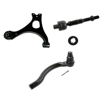 TRQ® - Front Passenger Side Lower Control Arm and Tie Rod End Kit