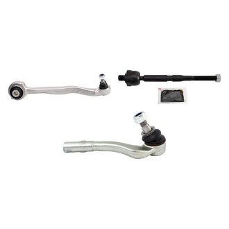 TRQ® - Front Passenger Side Lower Control Arm with Ball Joint and Tie Rod End Kit
