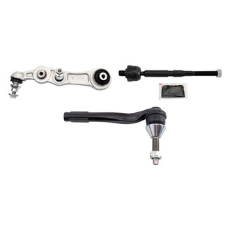 TRQ® - Front Passenger Side Lower Control Arm with Ball Joint and Tie Rod End Kit