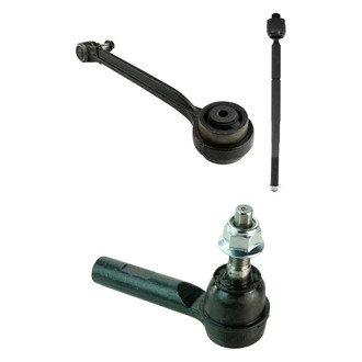 TRQ® - Front Passenger Side Lower Control Arm with Ball Joint and Tie Rod End Kit