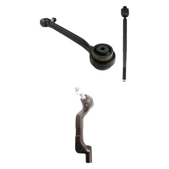 TRQ® - Front Passenger Side Lower Control Arm with Ball Joint and Tie Rod End Kit