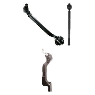 TRQ® - Front Passenger Side Lower Control Arm with Ball Joint and Tie Rod End Kit