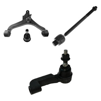 TRQ® - Front Passenger Side Lower Control Arm and Tie Rod End Kit