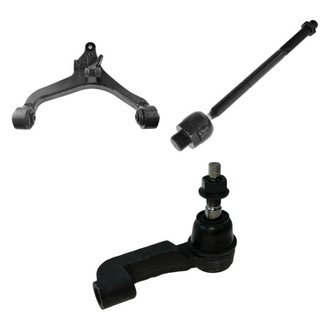 TRQ® - Front Passenger Side Lower Control Arm and Tie Rod End Kit