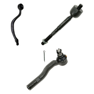 TRQ® - Front Passenger Side Lower Control Arm and Tie Rod End Kit