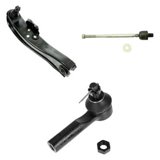 TRQ® - Front Passenger Side Lower Control Arm with Ball Joint and Tie Rod End Kit
