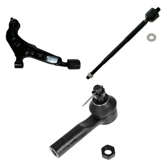 TRQ® - Front Passenger Side Lower Control Arm with Ball Joint and Tie Rod End Kit