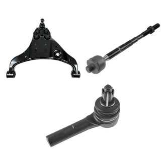TRQ® - Front Passenger Side Lower Control Arm with Ball Joint and Tie Rod End Kit