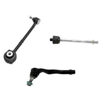 TRQ® - Front Passenger Side Lower Control Arm with Ball Joint and Tie Rod End Kit