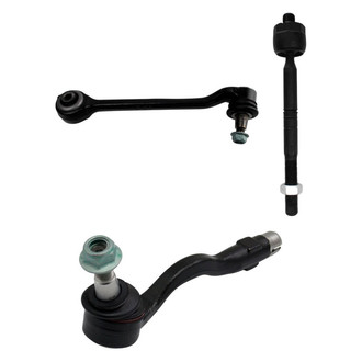 TRQ® - Front Passenger Side Lower Control Arm with Ball Joint and Tie Rod End Kit