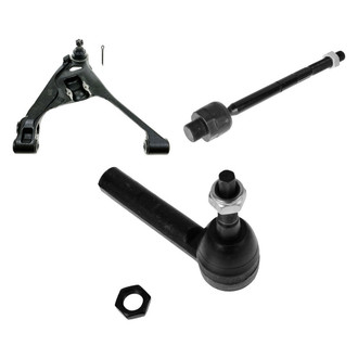 TRQ® - Front Passenger Side Lower Control Arm with Ball Joint and Tie Rod End Kit