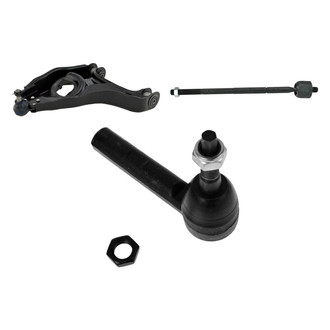 TRQ® - Front Passenger Side Lower Control Arm with Ball Joint and Tie Rod End Kit