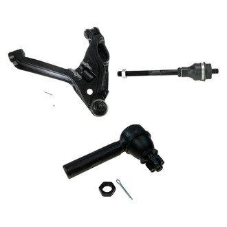 TRQ® - Front Passenger Side Lower Control Arm with Ball Joint and Tie Rod End Kit