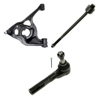 TRQ® - Front Passenger Side Lower Control Arm with Ball Joint and Tie Rod End Kit