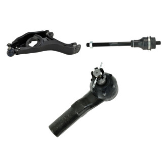 TRQ® - Front Passenger Side Lower Control Arm with Ball Joint and Tie Rod End Kit