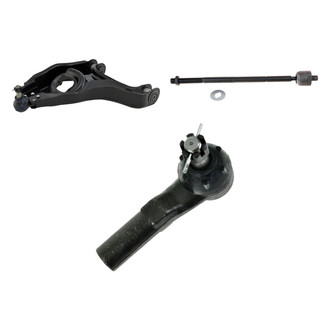 TRQ® - Front Passenger Side Lower Control Arm with Ball Joint and Tie Rod End Kit