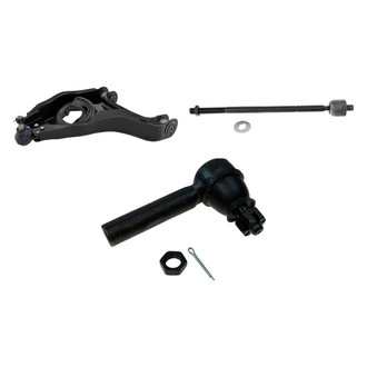 TRQ® - Front Passenger Side Lower Control Arm with Ball Joint and Tie Rod End Kit