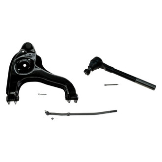 TRQ® - Front Passenger Side Lower Control Arm with Ball Joint and Tie Rod End Kit