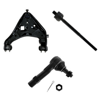 TRQ® - Front Passenger Side Lower Control Arm with Ball Joint and Tie Rod End Kit