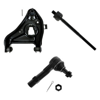 TRQ® - Front Passenger Side Lower Control Arm with Ball Joint and Tie Rod End Kit