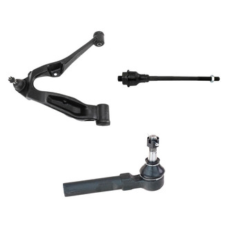 TRQ® - Front Passenger Side Lower Control Arm with Ball Joint and Tie Rod End Kit