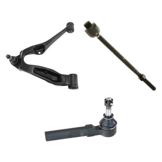 TRQ® - Front Passenger Side Lower Control Arm with Ball Joint and Tie Rod End Kit
