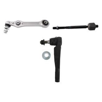 TRQ® - Front Passenger Side Lower Control Arm with Ball Joint and Tie Rod End Kit