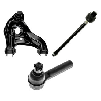 TRQ® - Front Passenger Side Lower Control Arm with Ball Joint and Tie Rod End Kit