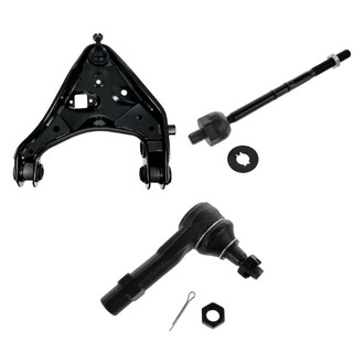 TRQ® - Front Passenger Side Lower Control Arm with Ball Joint and Tie Rod End Kit
