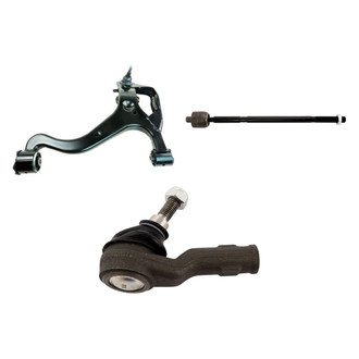TRQ® - Front Passenger Side Lower Control Arm with Ball Joint and Tie Rod End Kit