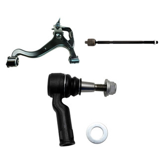 TRQ® - Front Passenger Side Lower Control Arm with Ball Joint and Tie Rod End Kit