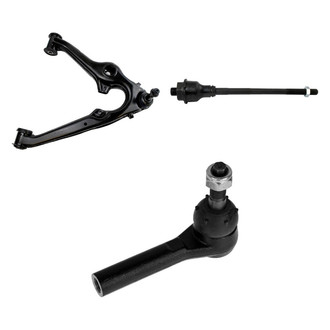 TRQ® - Front Passenger Side Lower Control Arm with Ball Joint and Tie Rod End Kit