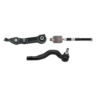 TRQ® - Front Passenger Side Lower Control Arm and Tie Rod End Kit