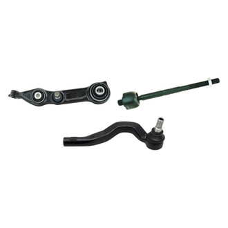 TRQ® - Front Passenger Side Lower Control Arm and Tie Rod End Kit