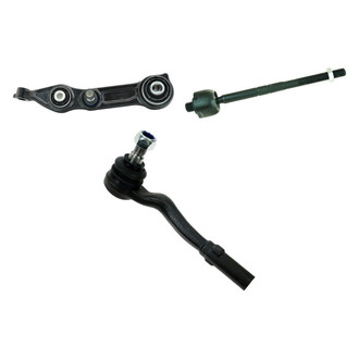 TRQ® - Front Passenger Side Lower Control Arm and Tie Rod End Kit