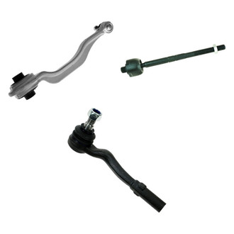 TRQ® - Front Passenger Side Lower Control Arm with Ball Joint and Tie Rod End Kit