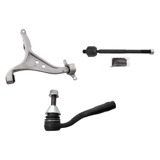 TRQ® - Front Passenger Side Lower Control Arm and Tie Rod End Kit