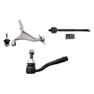TRQ® - Front Passenger Side Lower Control Arm and Tie Rod End Kit